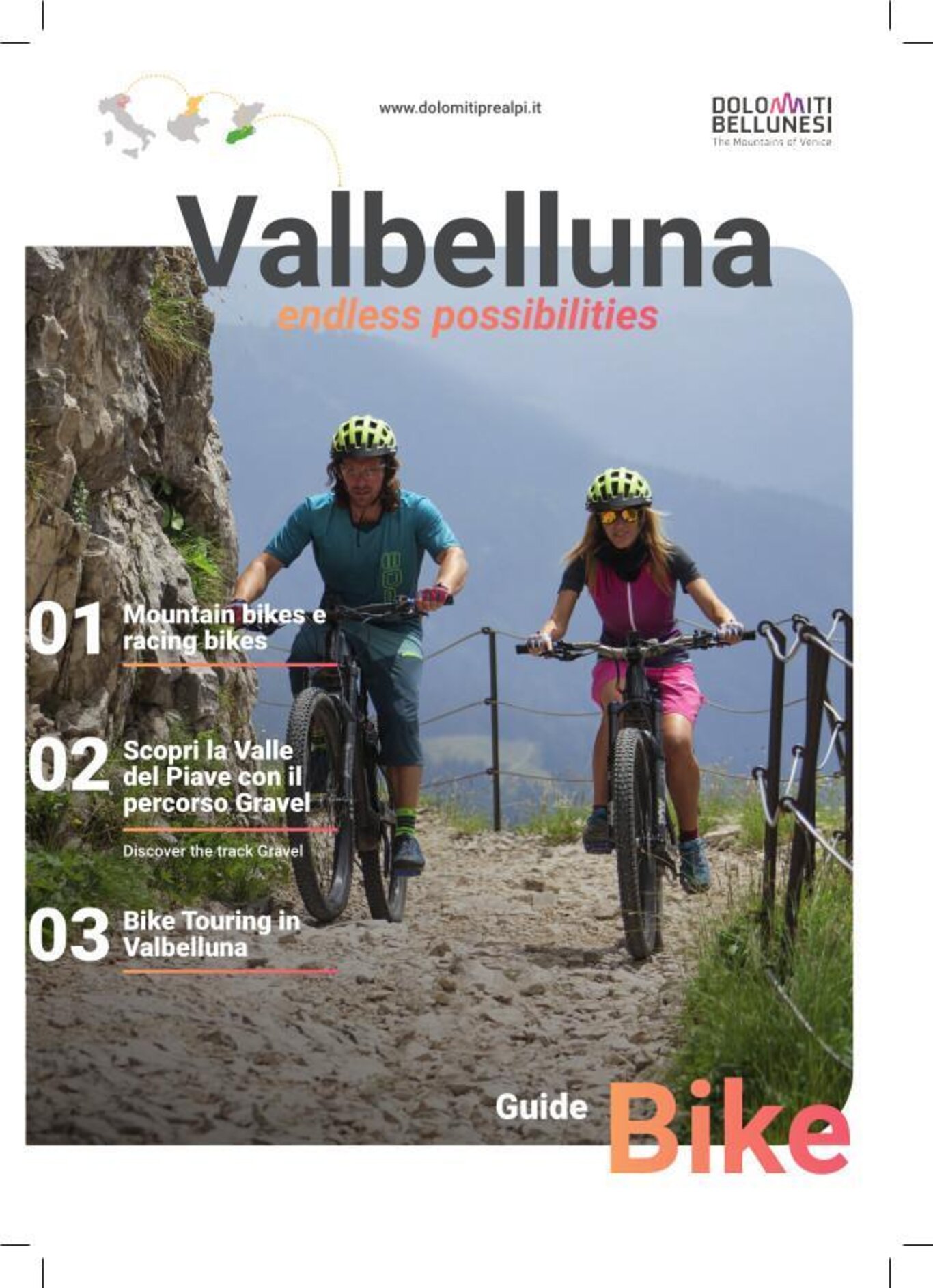 Copertina guida Valbelluna Bike