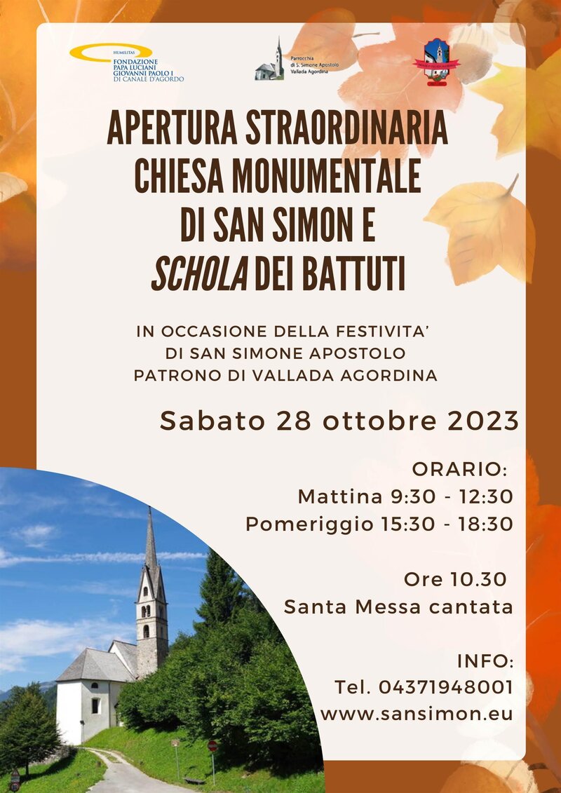 Apertura Straordinaria Chiesa S. Simone e Schola dei Battuti