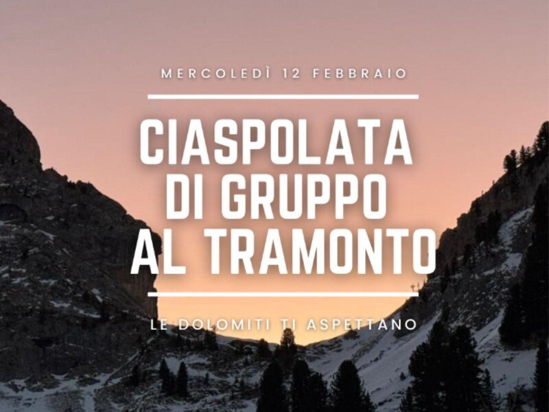 Ciaspolata al tramonto