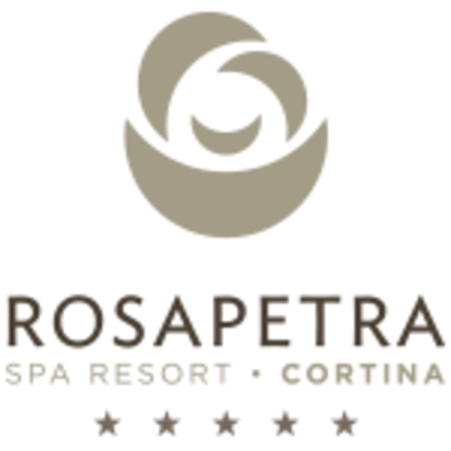 Logo bianco Rosapetra 5 stelle