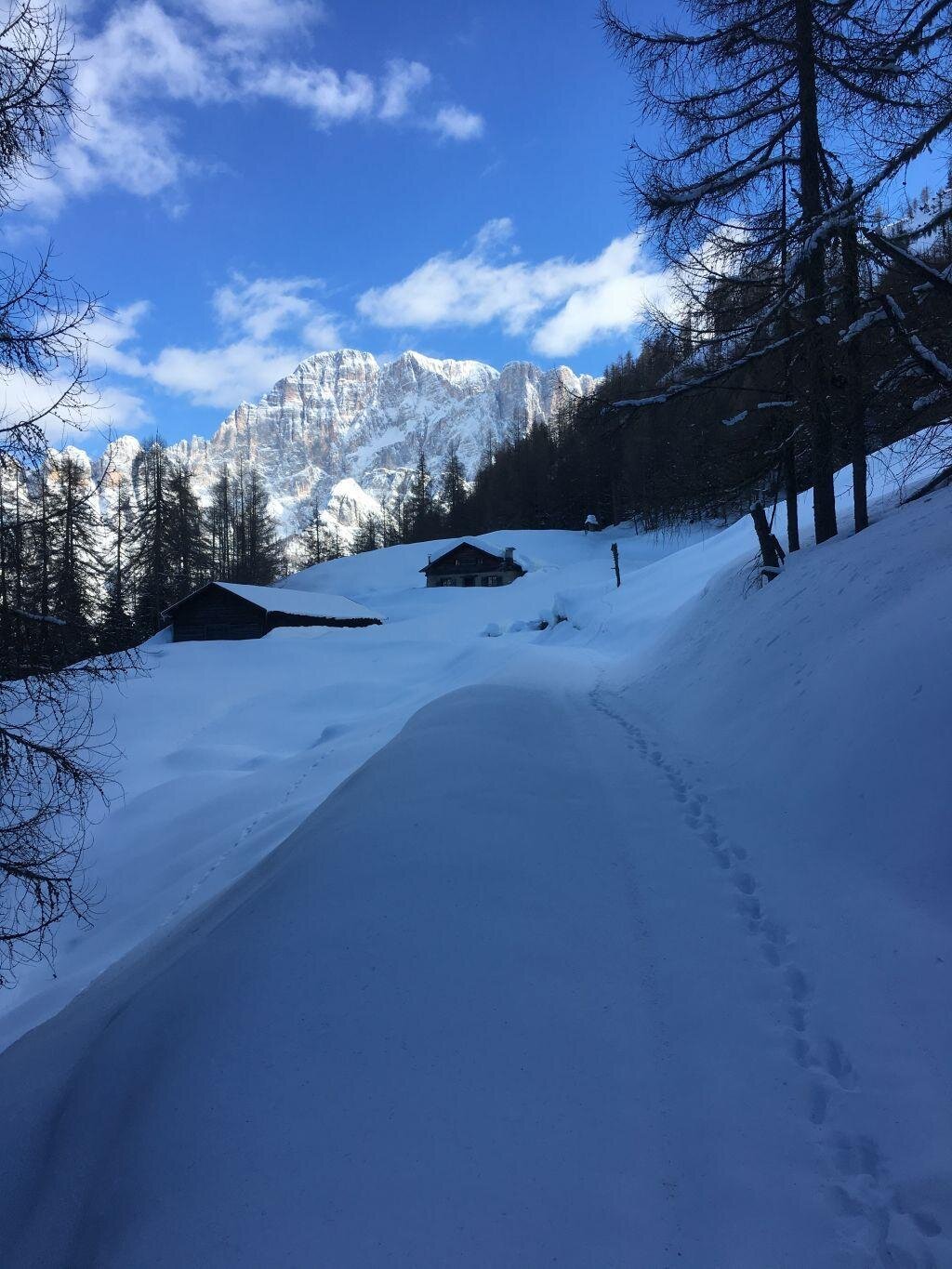 Casera Bur in inverno