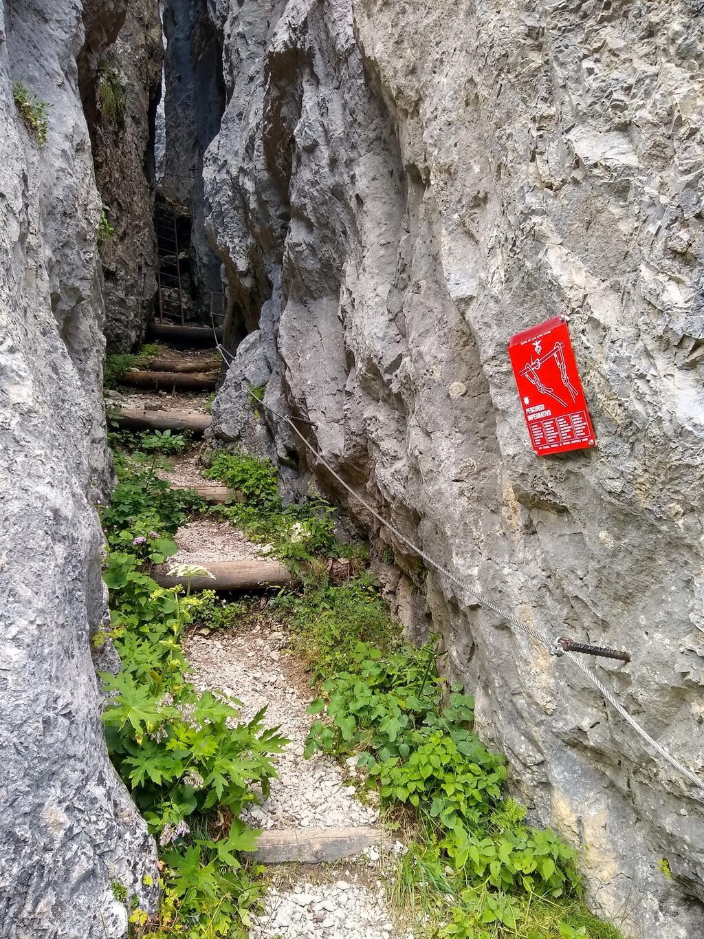 Partenza della ferrata Sass de Rocia