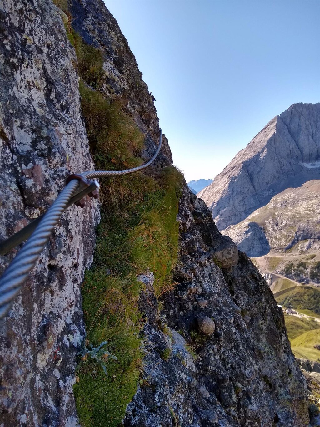 Dettagio ferrata delle trincee