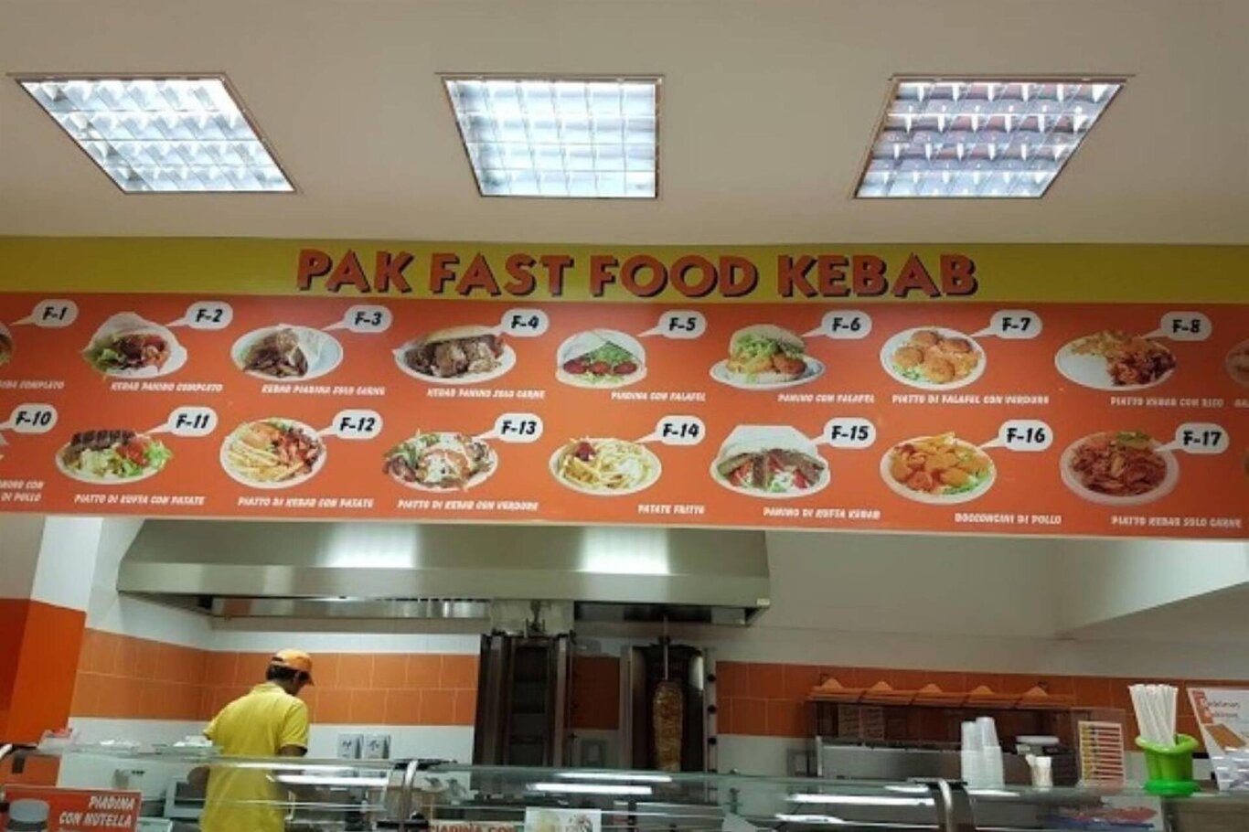 Kebab pak fast food