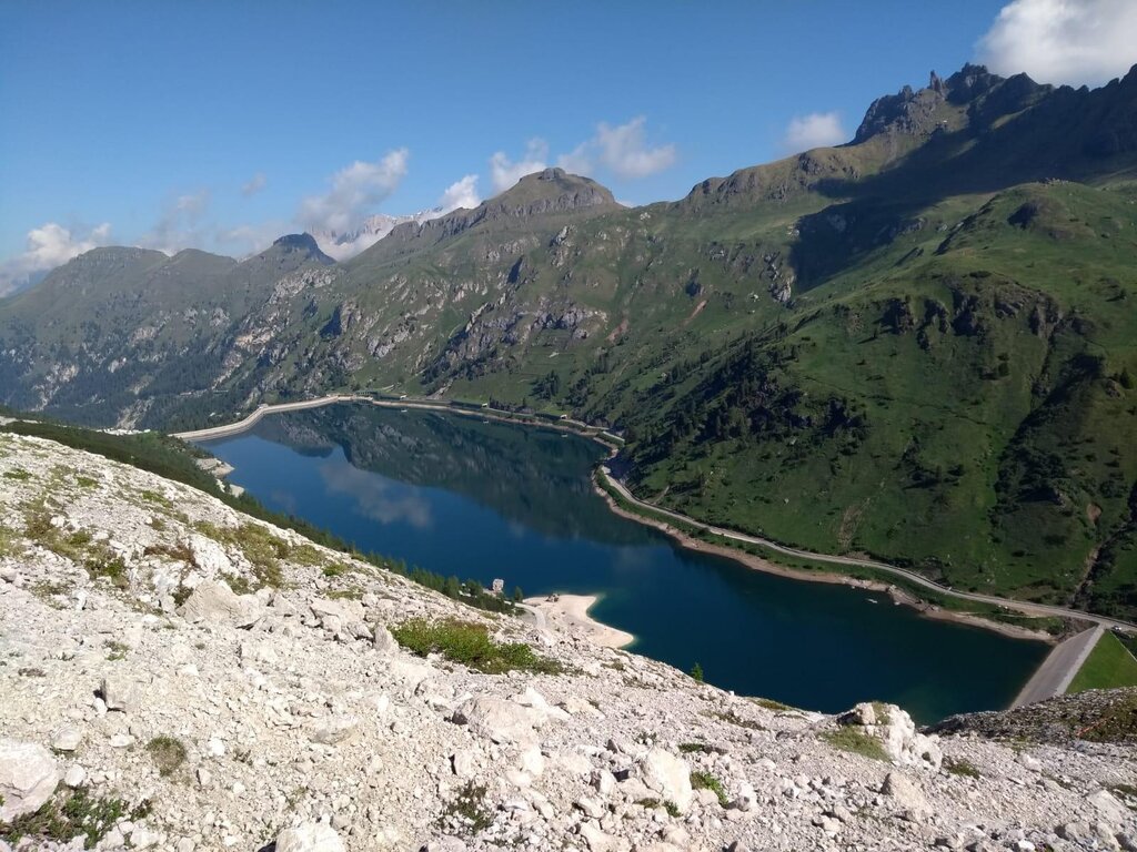 Lago Fedaia dalla Marmolada