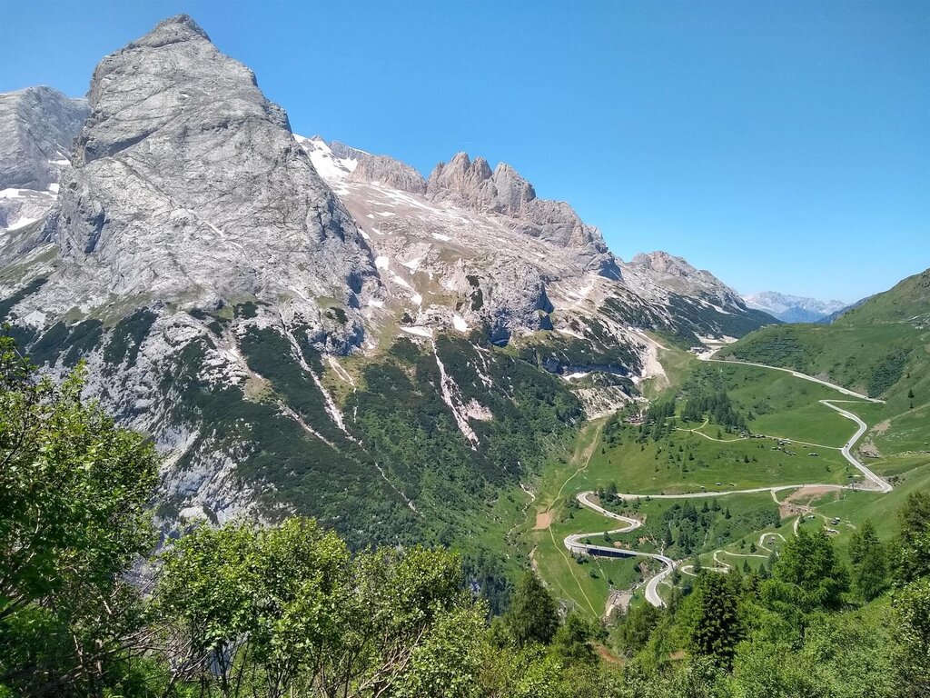 Vista dal Passo delle Crepe Rosse