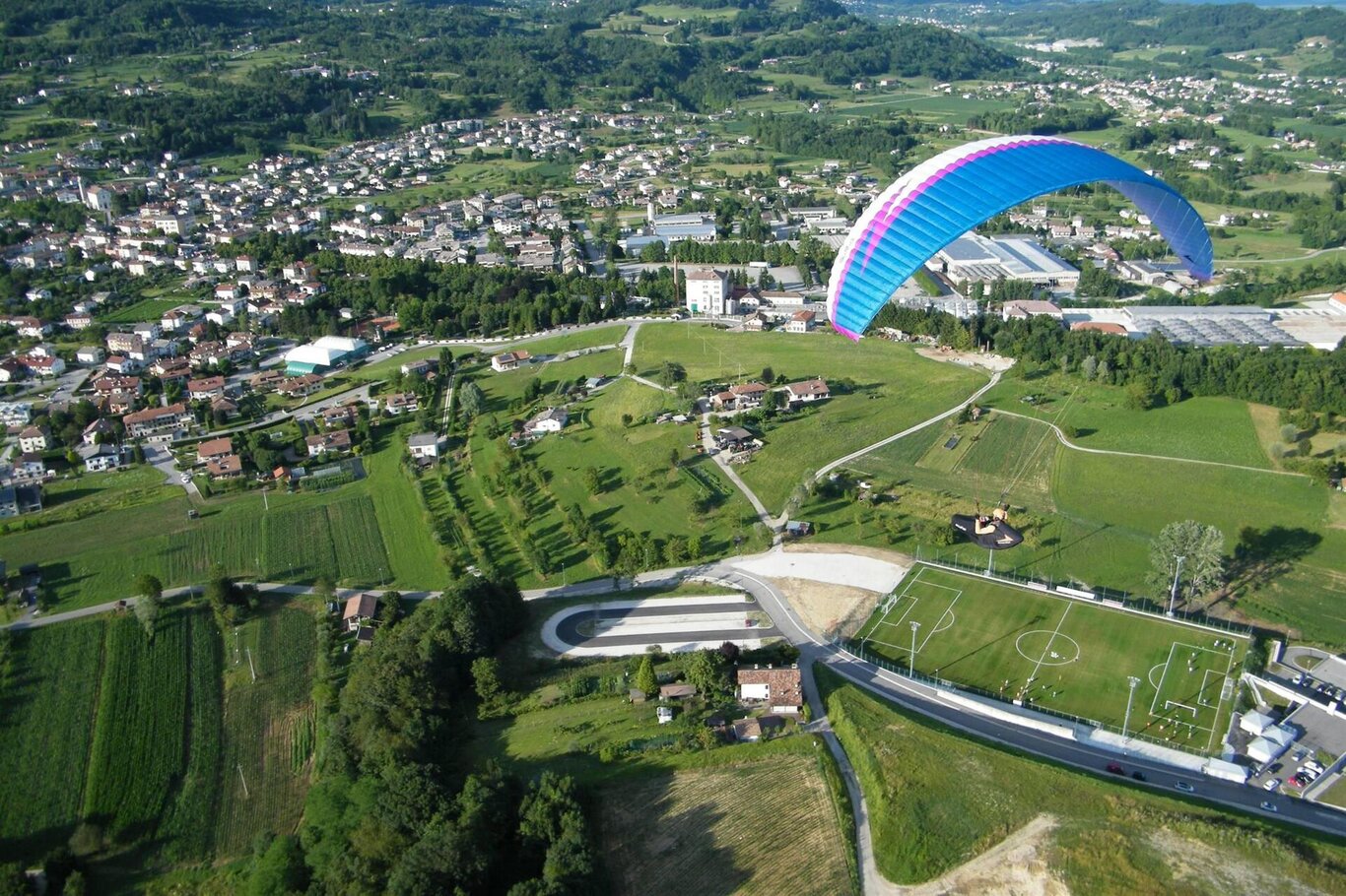 Parapendio sopra Pedavena