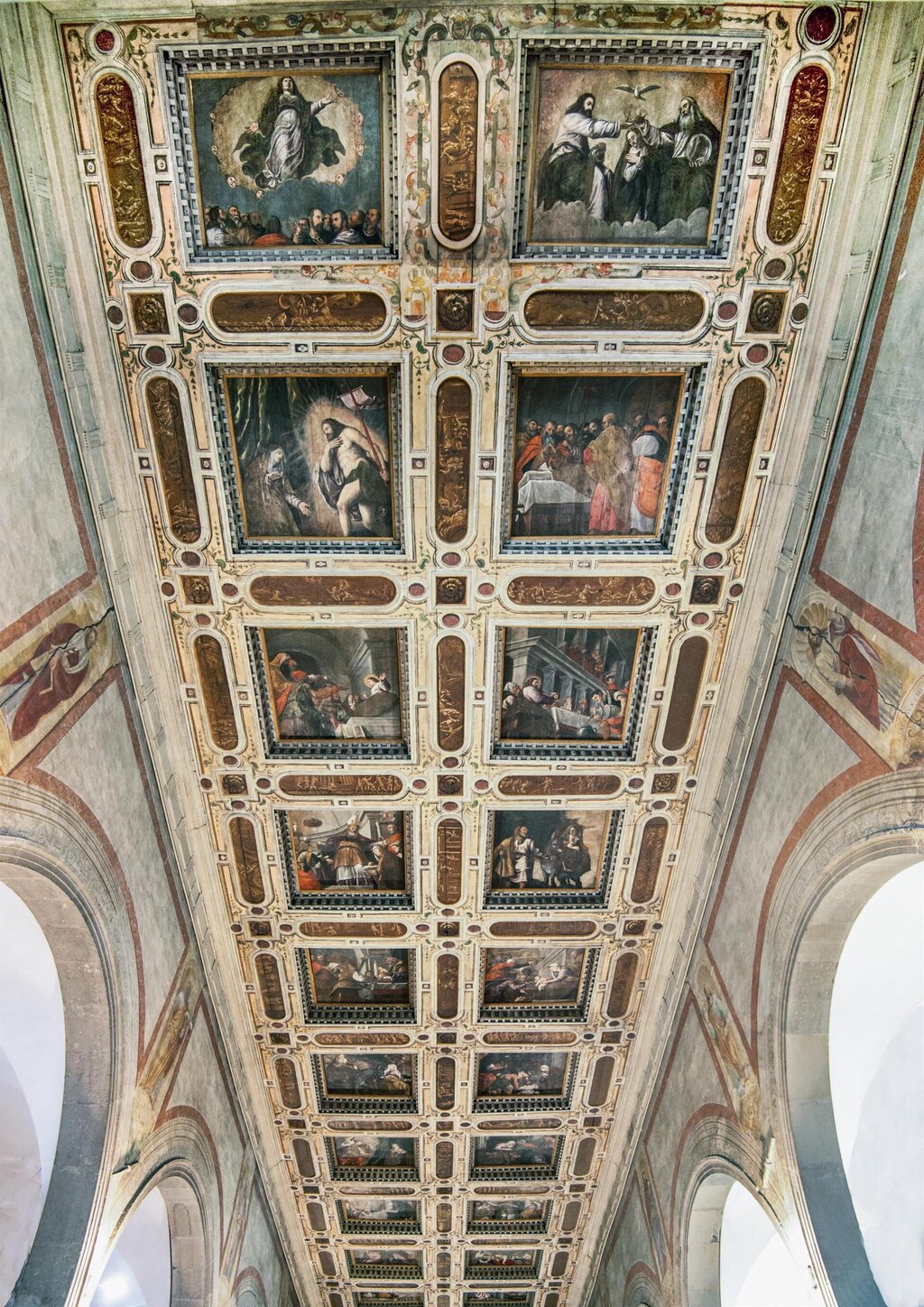 Soffitto ligneo a cassettoni Soffitto ligneo a cassettoni